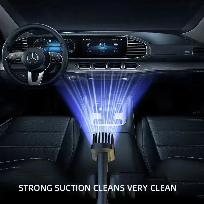 120W Cordless Car Vacuum Cleaner Powerful Suction USB Rechargeable for Pet Hair