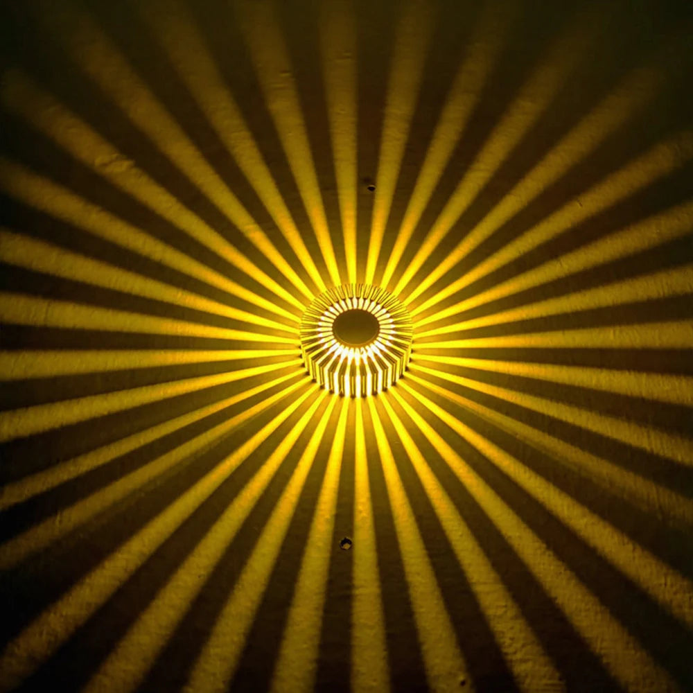 Moktan Sabai Sunflower LED Wall Lamp RGB Projection Corridor Indoor Creative Light 3W Yellow