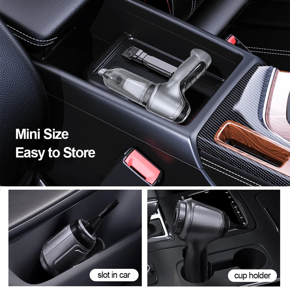 Moktan Sabai Car Handheld Vacuum Cleaner – 95000PA High Power Wireless Cordless Cleaner