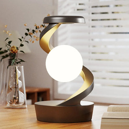 Magnetic Floating Table Lamp with 15W Wireless Charger RGB LED Night Light
