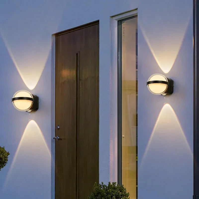 Moktan Sabai IP65 Waterproof Outdoor Wall Light Modern Round Lamp for Balcony Corridor