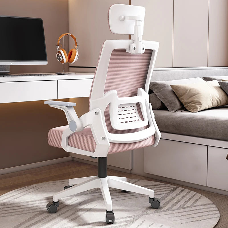 Moktan Sabai Ergonomic Mesh Office Chair Swivel Adjustable Computer Desk Chair for Office PINK