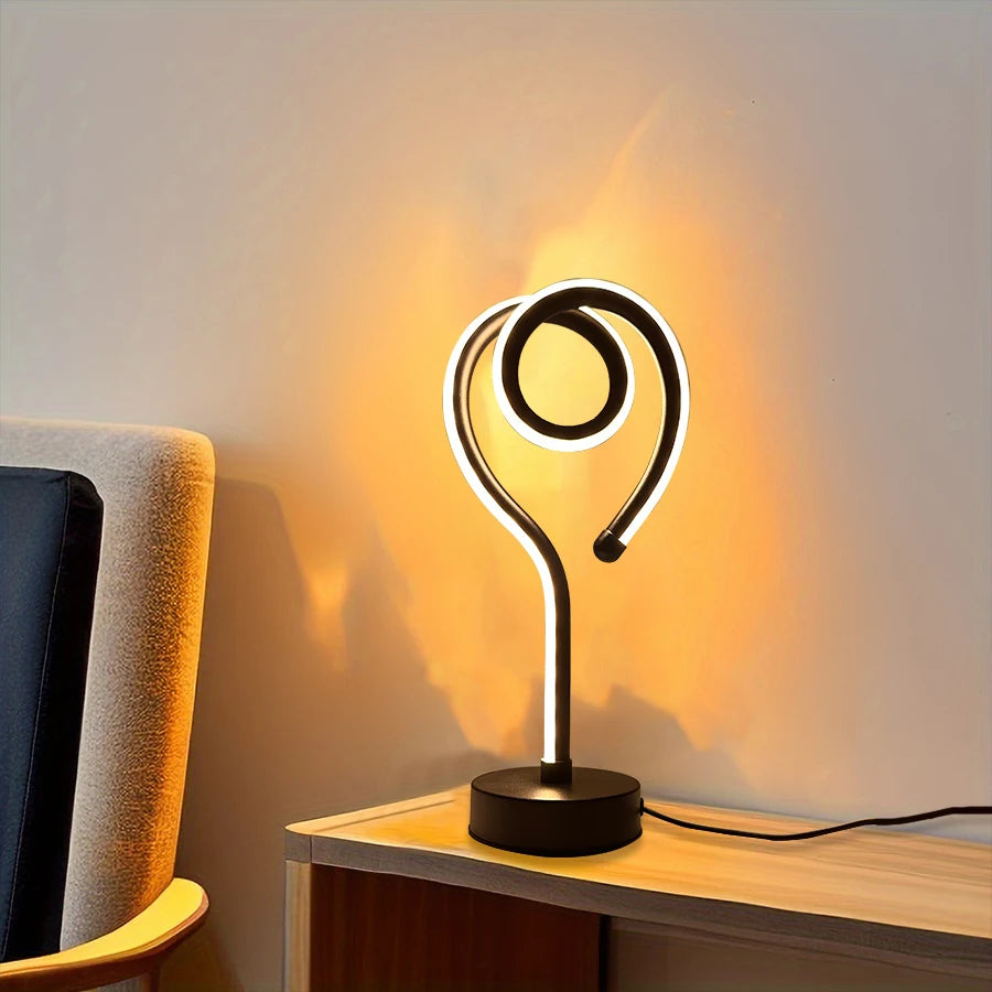Moktan Sabai LED Water Ripple Nightlight USB Rechargeable RGB Table Lamp with Remote Control