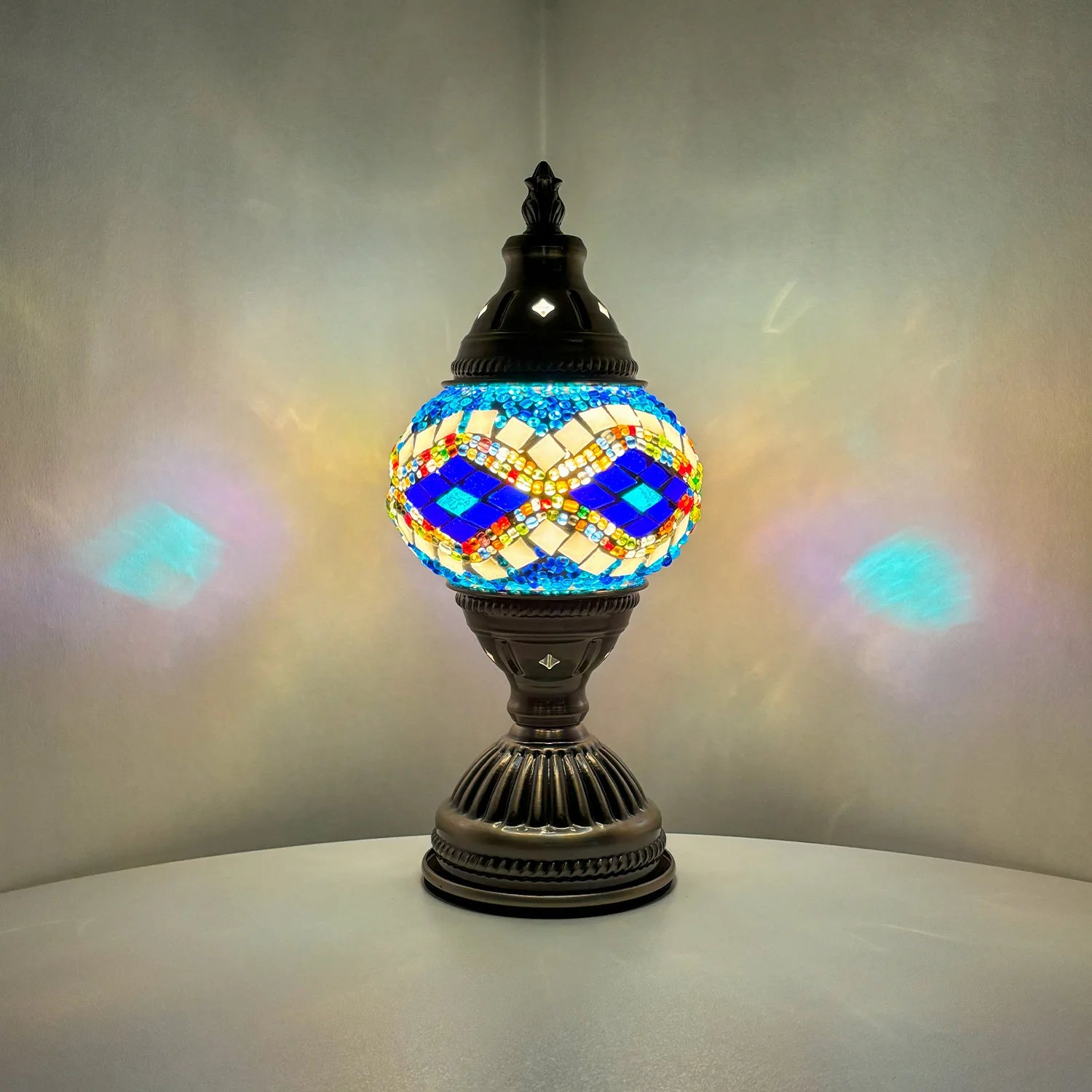 Moktan Sabai DIY Mosaic Table Lamp Kit Handmade Craft Night Light Parent Child Activity S4 ( light source)