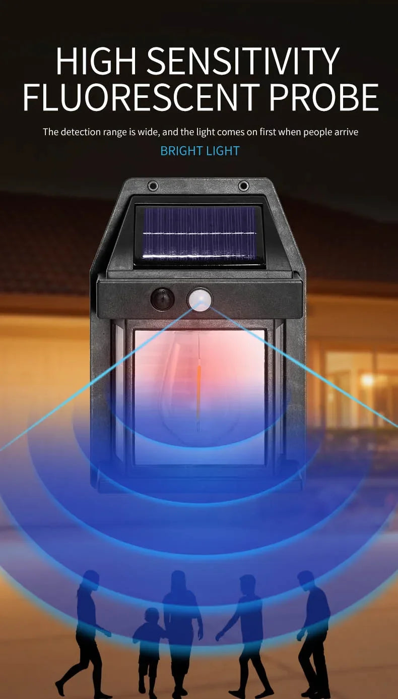 Moktan Sabai Powerful Solar Wall Light – Waterproof LED Fence Lamp with Light Sensor Outdoor