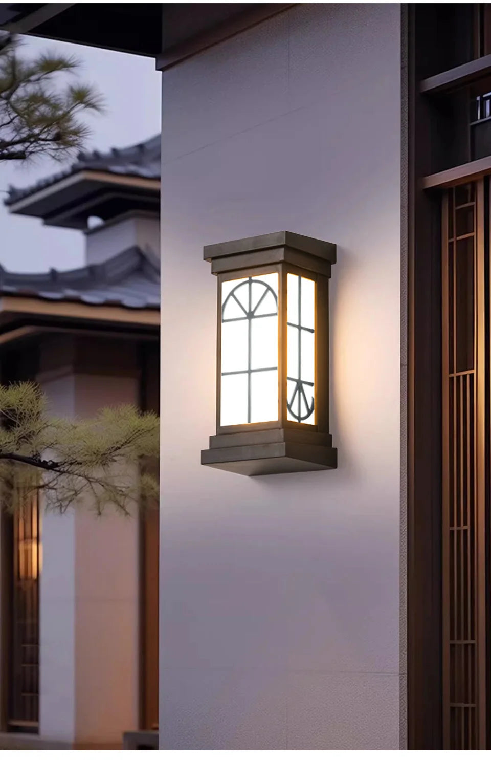Moktan Sabai LED Outdoor Wall Light – IP66 Waterproof Motion Sensor Lamp for Porch & Garden