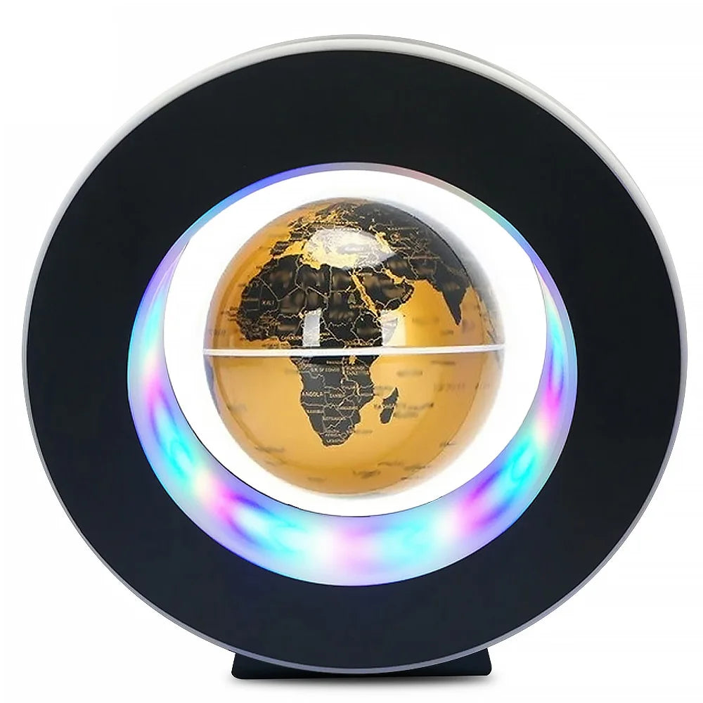 Moktan Sabai Floating Levitating Globe Lamp LED Magnetic Rotating World Map Bedside Desk Light
