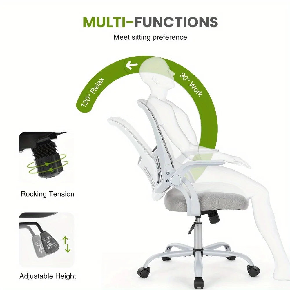 Moktan Sabai Ergonomic Mesh Office Chair Adjustable Armrests Lumbar Support Desk Chair