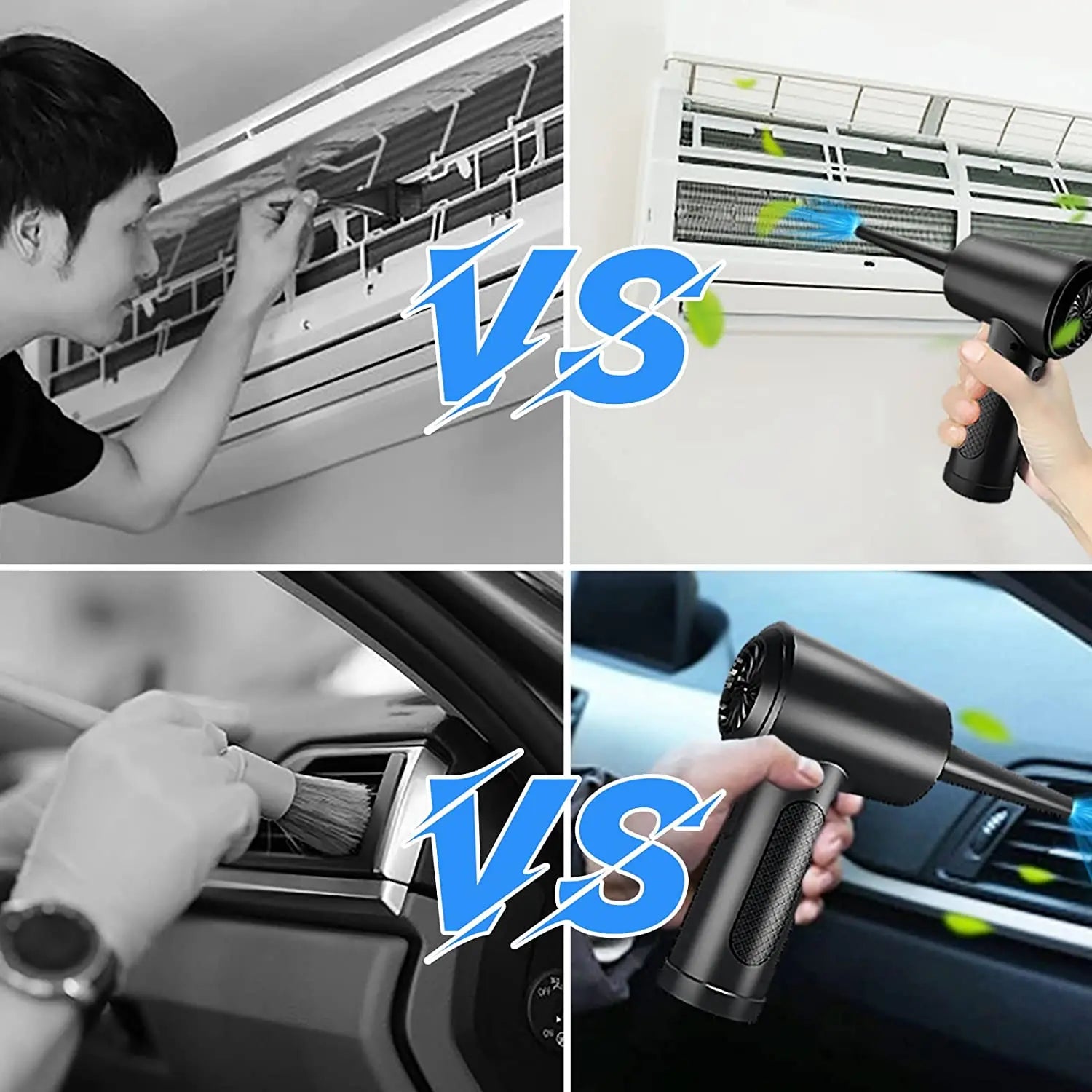 Moktan Sabai 51000RPM Air Duster for Computer Cleaning Cordless Compressed Air Blower with LED