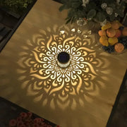 Moktan Sabai Solar Wall Light Hollow Outdoor LED Lamp Front Door Courtyard Holiday Decor 1pcs