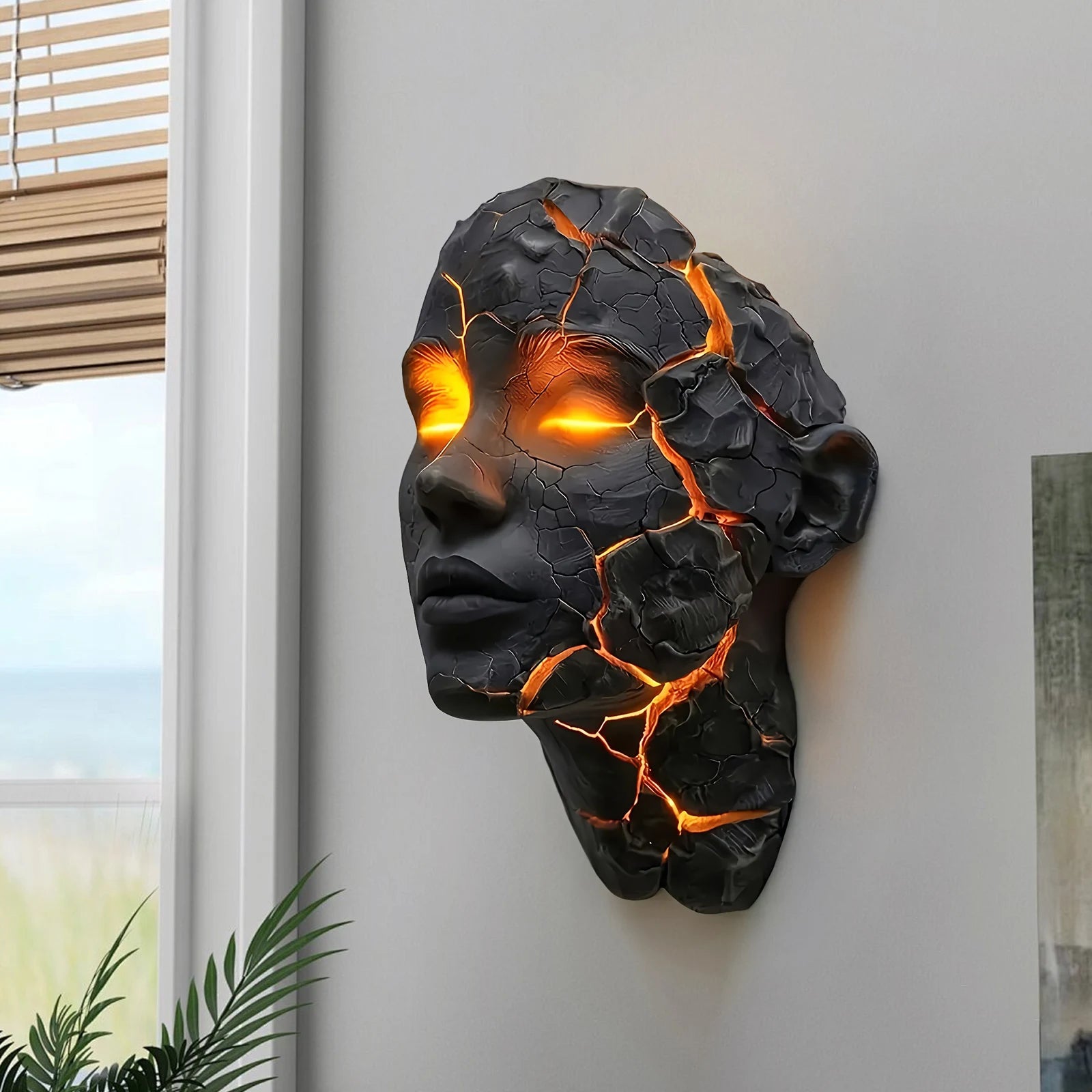 Moktan Sabai Halloween LED Broken Soul Wall Lamp Night Light Bathroom Reading Studying Hallway