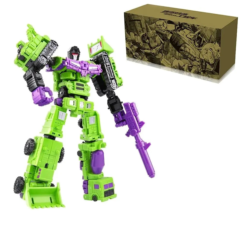 Moktan Sabai 6-in-1 Transforming Robot Action Figure 22cm Convertible Toy for Kids