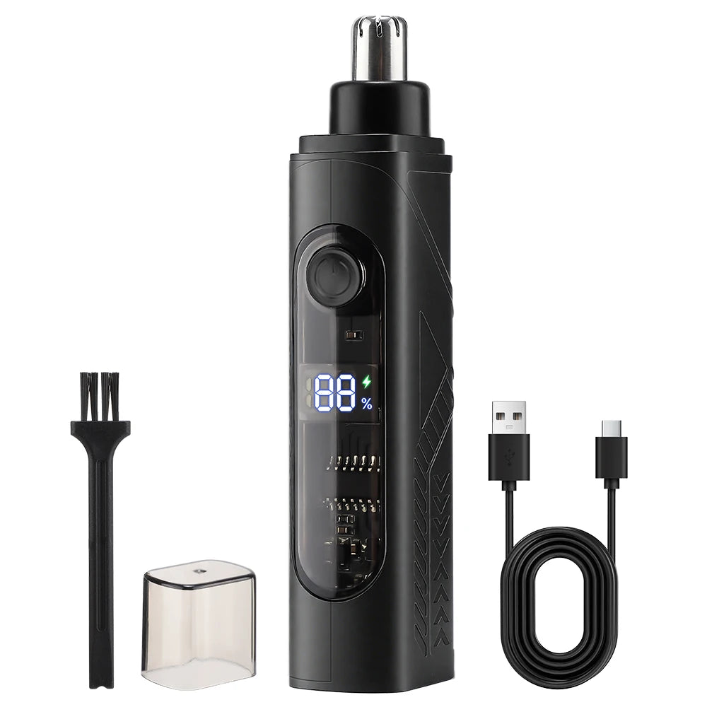 Moktan Sabai Electric Nose Hair Trimmer USB Rechargeable Ear & Nose Hair Remover for Men Type B