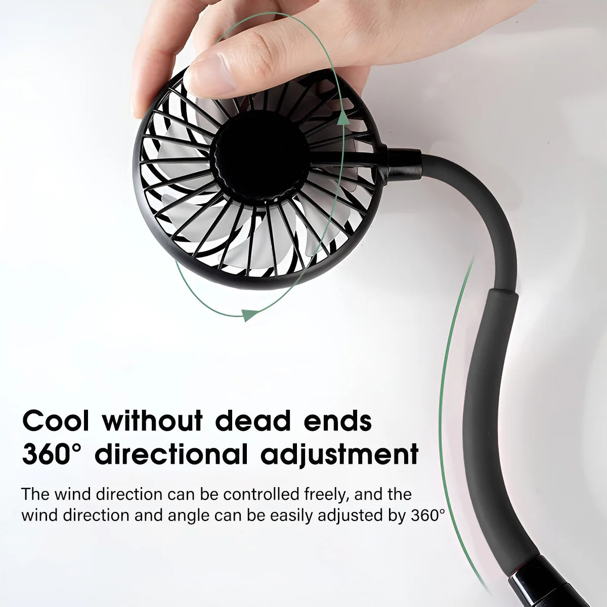 Moktan Sabai Compact Mini Fan | Portable Battery Operated Hand Held Fan with 3 Speed Settings | Lightweight Cooling Solution for Travel