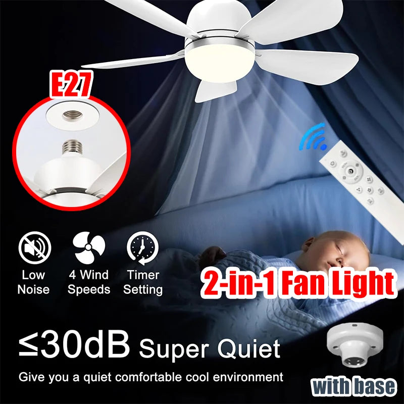 Moktan Sabai Ceiling Fan Light | Flush Mount Ceiling Fan with Remote Control & Dimmable Brightness | Versatile Lighting for Comfort