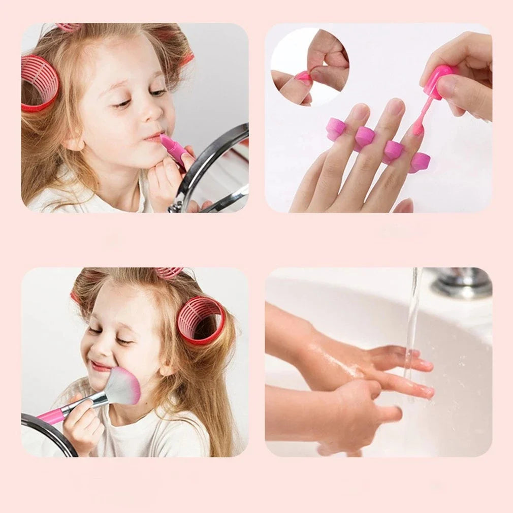 Moktan Sabai Kids Princess Makeup Kit Washable Non Toxic Cosmetic Set with Case