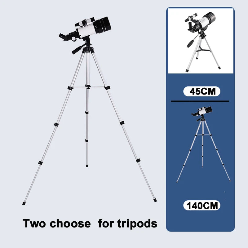 Moktan Sabai Professional Astronomical Telescope 150X HD Moon Viewing Refractor for Stargazing