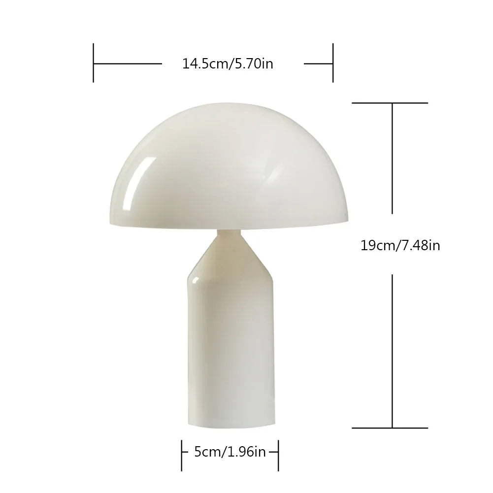 Moktan Sabai Mushroom Nightstand Lamp Color Changing Dimmable Battery Bedside Light Decor