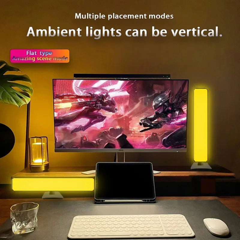 Moktan Sabai Smart RGB Atmosphere Light App Control Music Sync Lamp for Car TV Gaming Desk