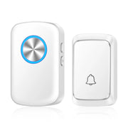 Moktan Sabai Wireless Smart Doorbell 300M Range Plug In 60 Melodies LED Light Volume Control White-1B1R
