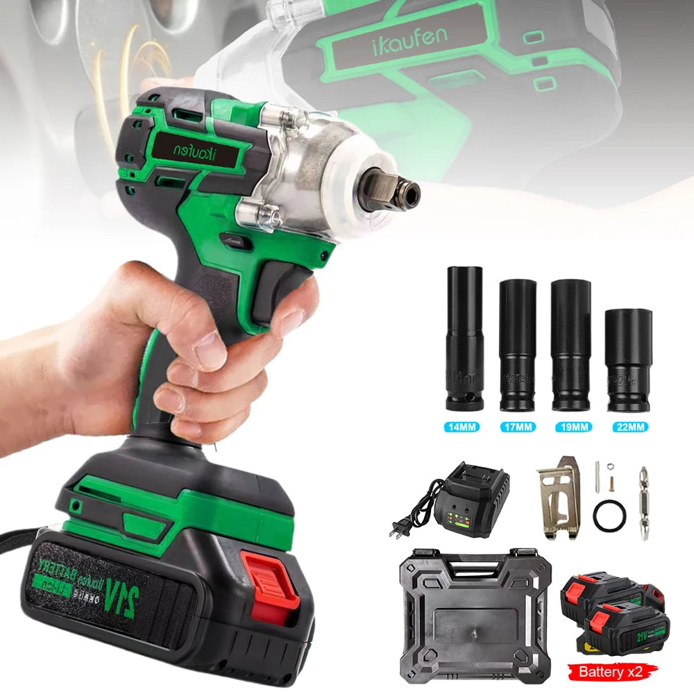 Moktan Sabai 380Nm 21V Brushless Cordless Electric Wrench High Torque Impact Tool