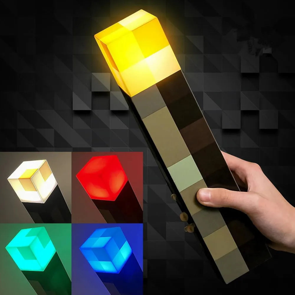 Moktan Sabai MC Game Torch Lamp LED Night Light 4 Colors USB Rechargeable Kids Bedroom Decor Gift