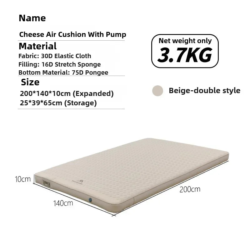 Moktan Sabai MOUNTAINHIKER Self-Inflating Camping Mattress 10cm Thick Foldable Air Sleeping Pad