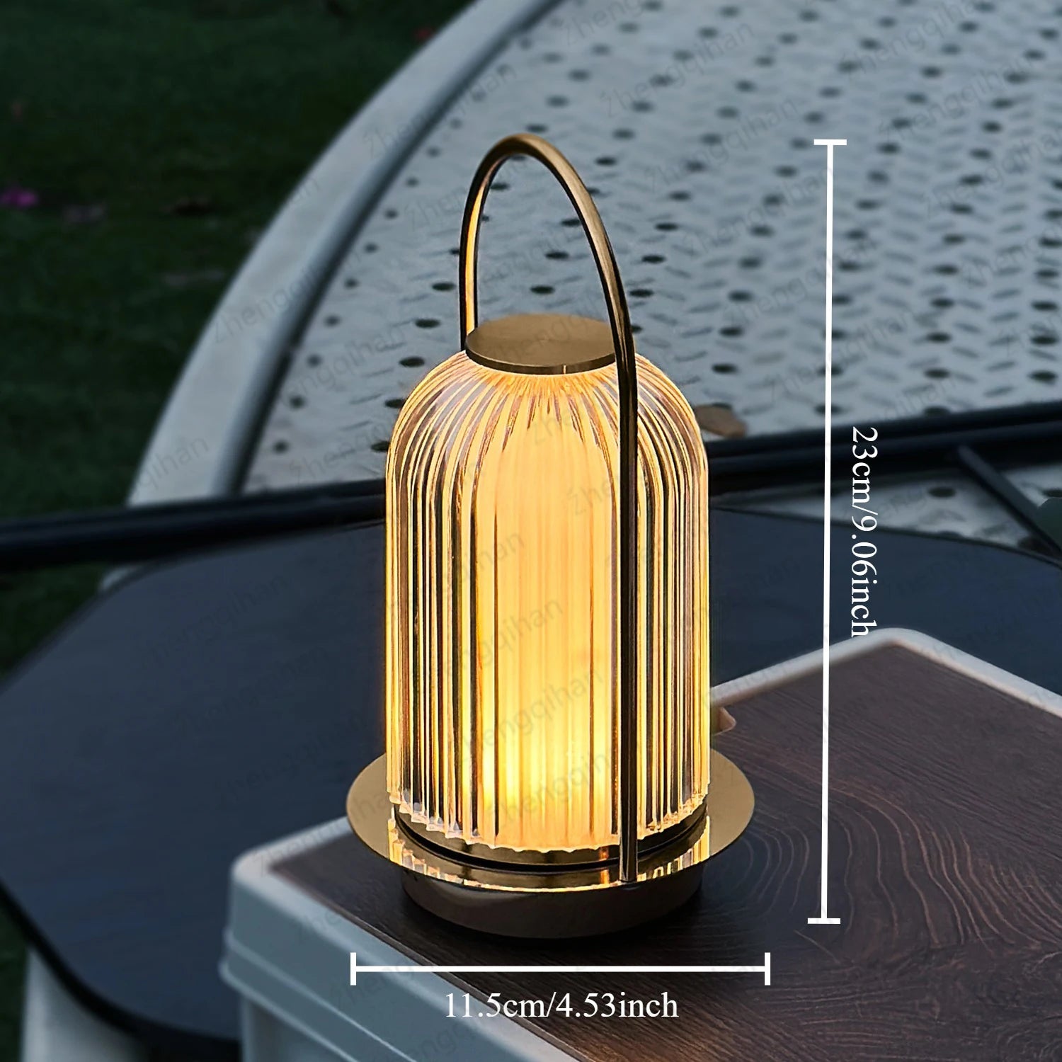 Moktan Sabai Wireless Crystal LED Table Lamp – Rechargeable Touch Night Light for Bedroom Bar