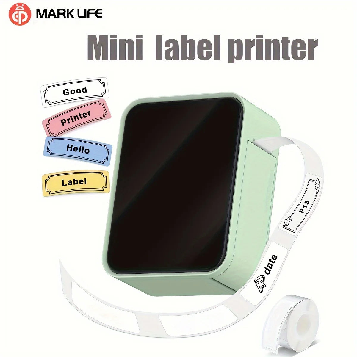 Moktan Sabai Mini Portable Thermal Label Printer Wireless Bluetooth Sticker Tag Maker P15
