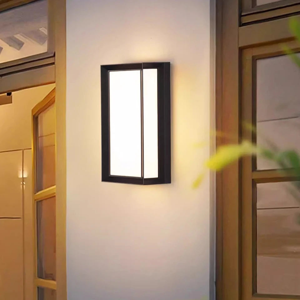 Moktan Sabai LED Outdoor Wall Light – IP66 Waterproof Motion Sensor Lamp for Porch & Garden