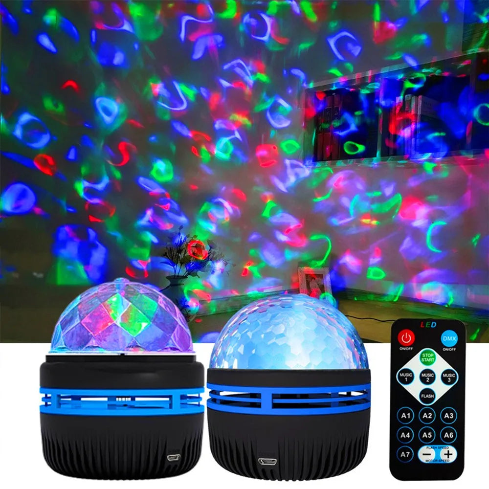 Galaxy Projector Aurora Star Light with Remote RGB 360° LED Night Light USB