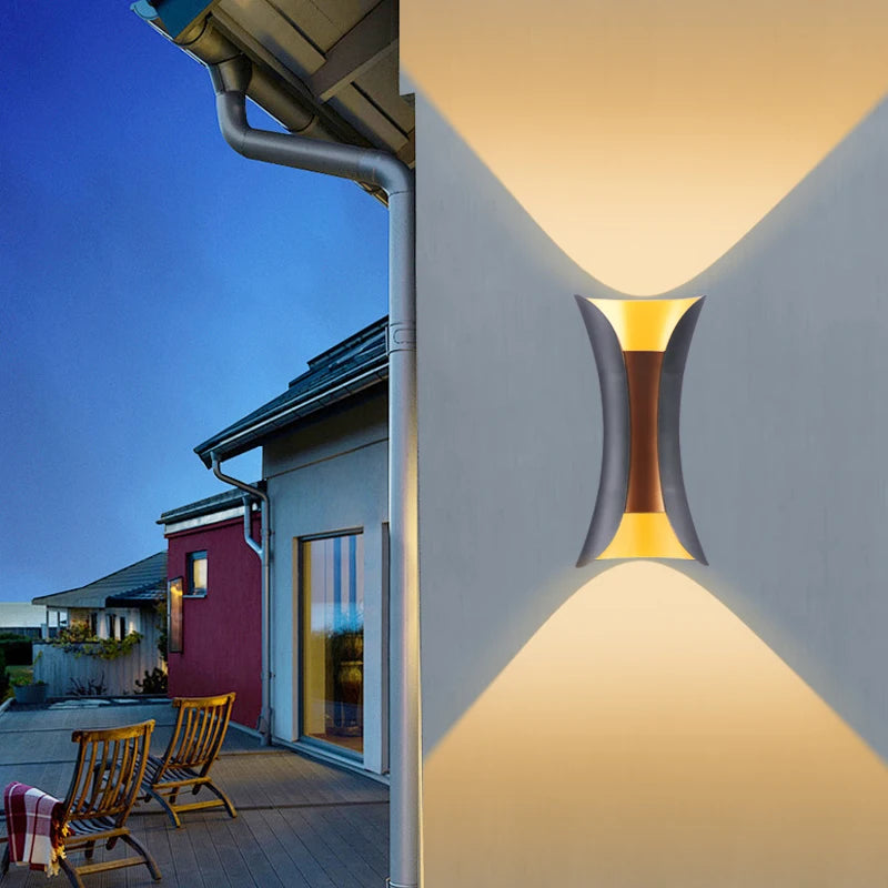 Moktan Sabai LED Outdoor Waterproof Wall Light – Porch Yard Walkway Lamp for Indoor & Garden