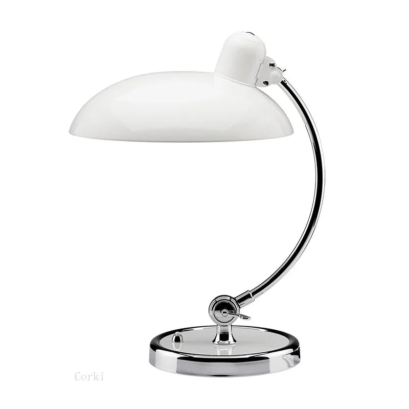 Moktan Sabai Danish Vintage Swing Arm Desk Lamp Clamp Mount Retro Art Table Light Office white