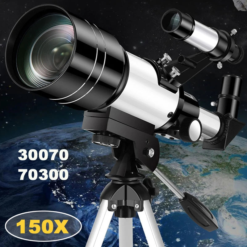 Moktan Sabai Professional Astronomical Telescope 150X HD Moon Viewing Refractor for Stargazing