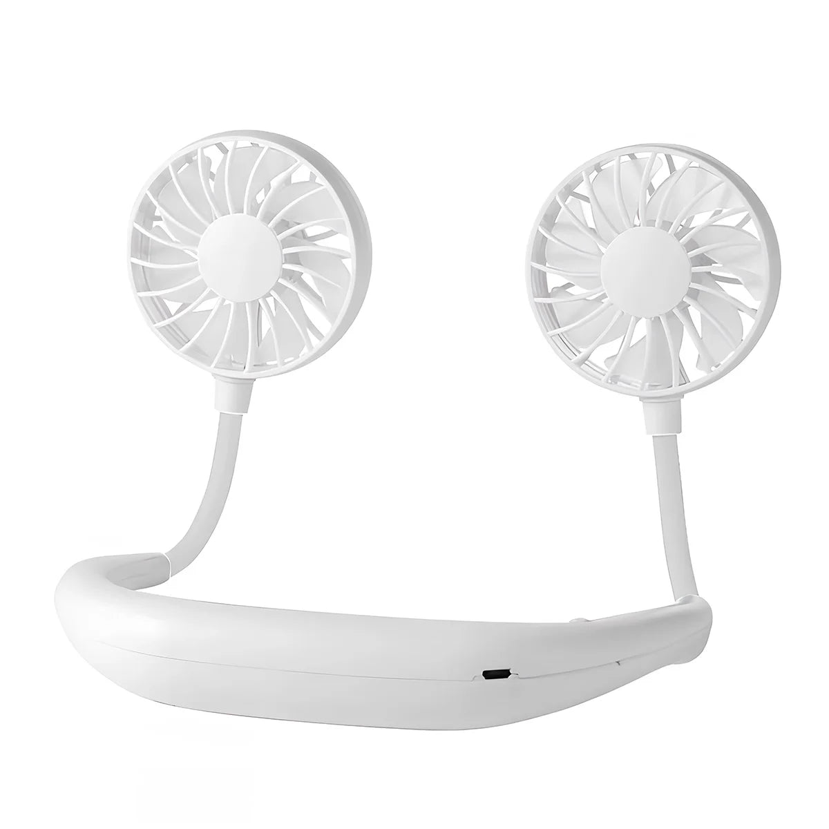 Moktan Sabai Compact Mini Fan | Portable Battery Operated Hand Held Fan with 3 Speed Settings | Lightweight Cooling Solution for Travel WHITE