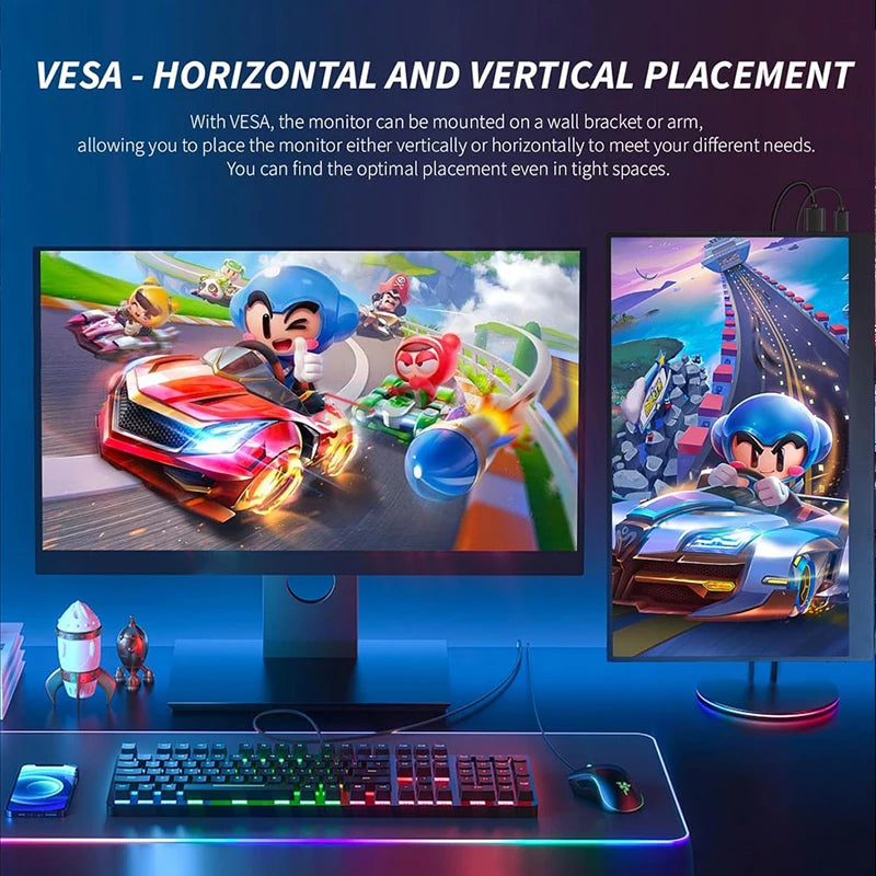 Moktan Sabai 16" Portable Monitor FHD 144Hz IPS 1200P HDR HDMI USB-C VESA Second Screen