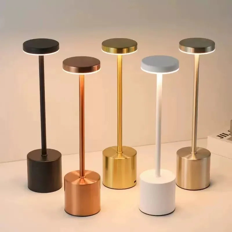 Moktan Sabai Cordless LED Table Lamp Dimmable Touch Night Light for Bar Restaurant Ambient Decor