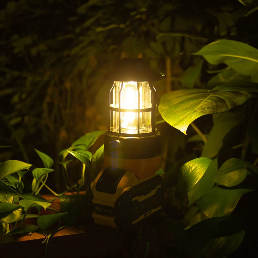 Moktan Sabai Portable LED Work Light 18V Battery Powered Camping Emergency Lantern Lamp