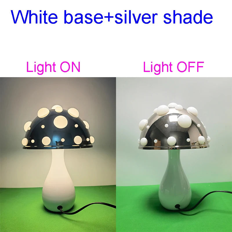 Moktan Sabai Amanita | Mushroom LED Lamp with Warm Light | USB Desk Night Light for Cozy Bedroom Decor
