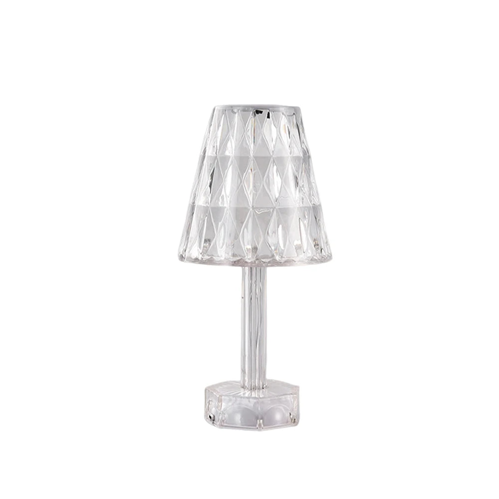 Moktan Sabai Diamond Crystal Projection Night Light USB Touch Control Bedside Desk Lamp Decor