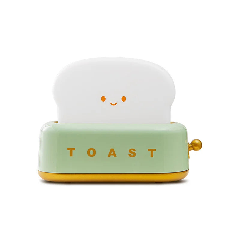 Moktan Sabai Toast Night Light LED Bedside Desk Lamp USB Rechargeable Cute Bedroom Gift