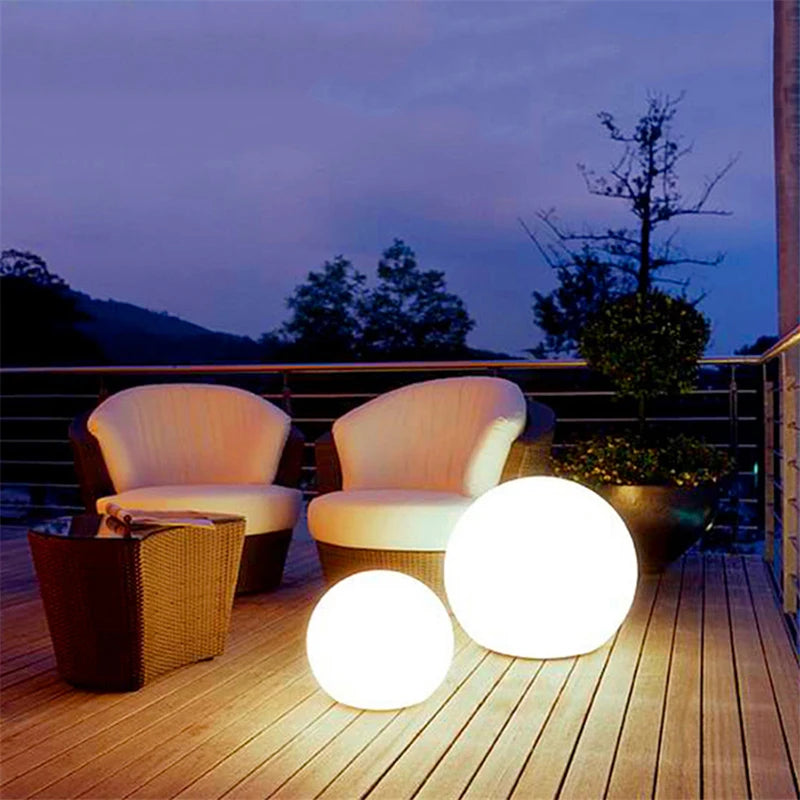 Moktan Sabai Solar LED Garden Ball Lights Outdoor RGB Floating Pool Lawn Decorative Lamp 25cm diameter