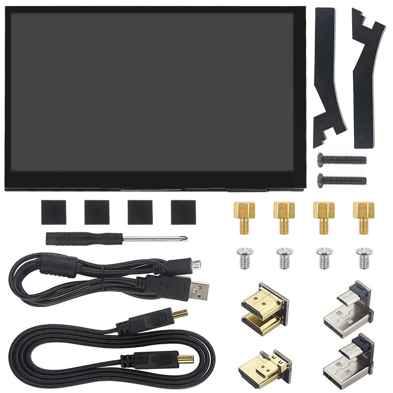Moktan Sabai 7" Portable Touch Screen Monitor IPS LCD 1024x600 for Raspberry Pi PC Laptop Without Speaker