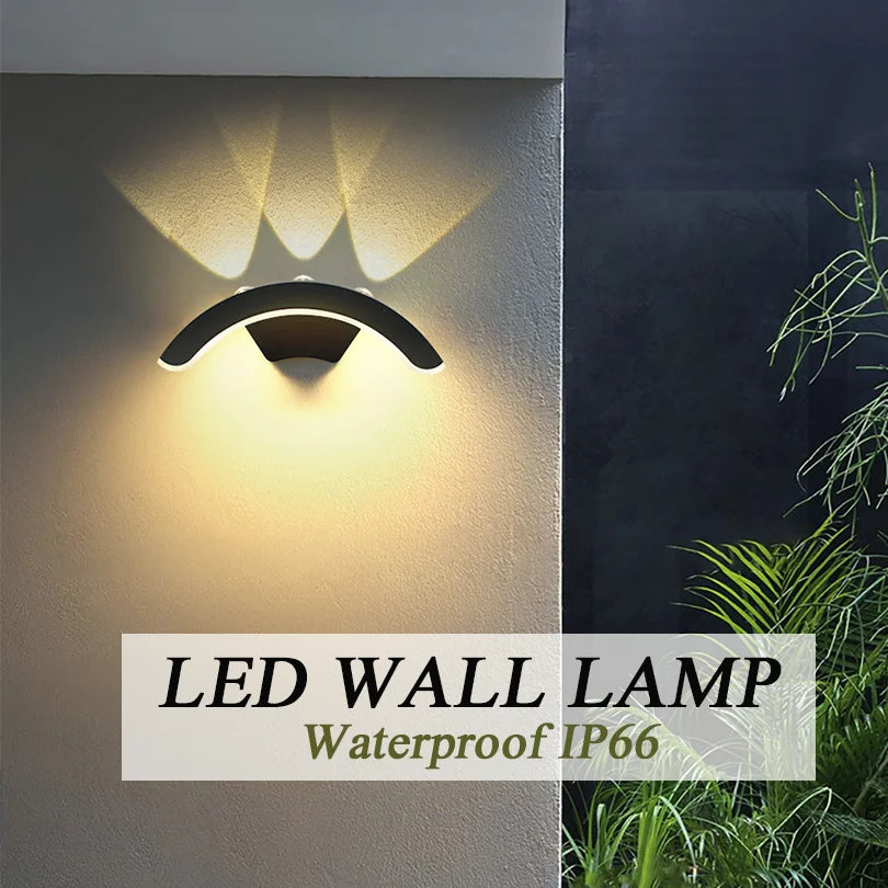 Moktan Sabai Outdoor Wall Light IP66 Waterproof 10W LED Sconce for Garden & Balcony