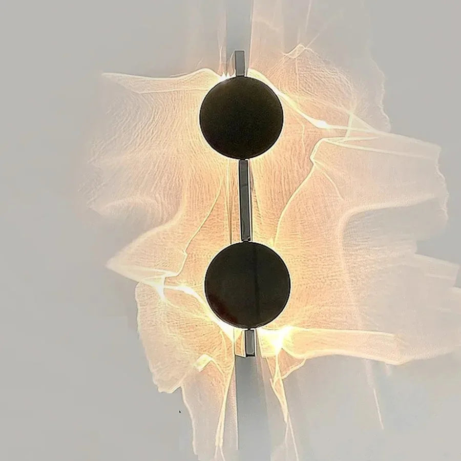 Moktan Sabai Stainless Rotatable LED Wall Sconce Creative Shadow Light Bedroom Bedside Stairs