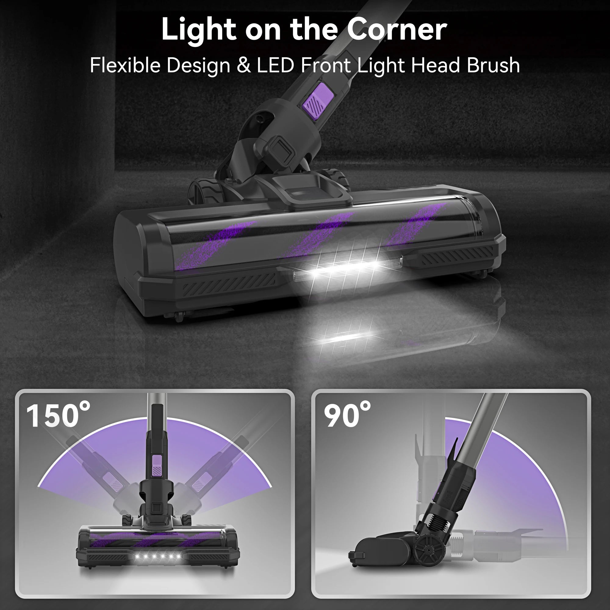 Moktan Sabai 6 in 1 Cordless Stick Vacuum Cleaner 45KPa Powerful Suction 50 Min Runtime