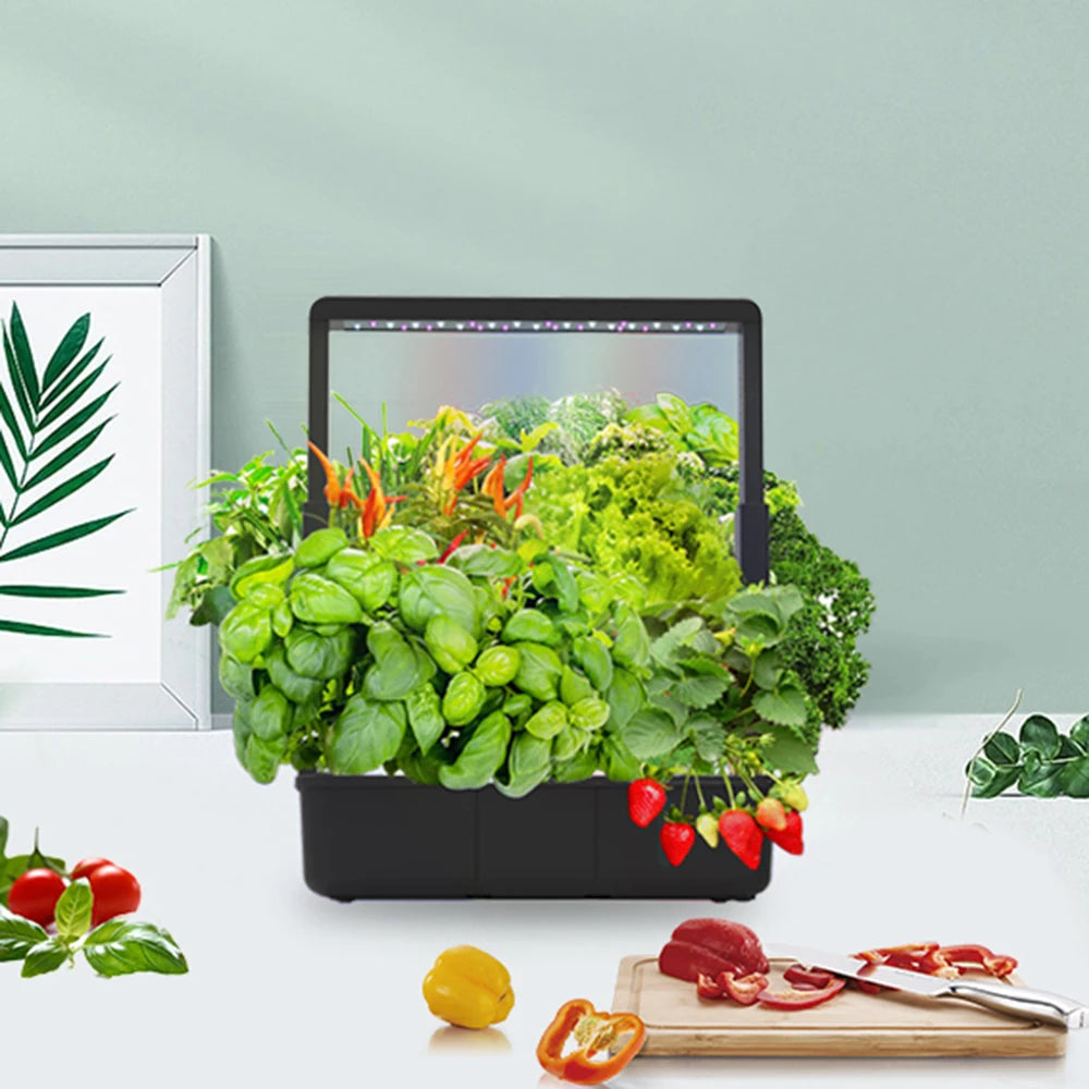 Moktan Sabai Hydroponic Growing System 15 Pod Indoor Garden Full Spectrum LED Smart Kit