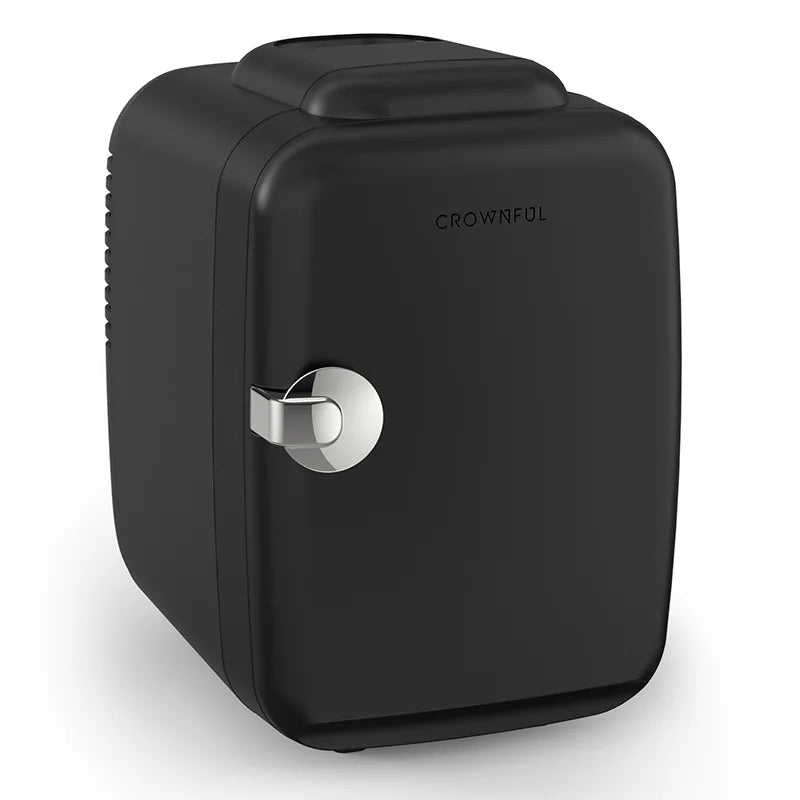 Moktan Sabai Crownful 4L Mini Fridge Portable Beauty Cooler Warmer Car Home Travel Black