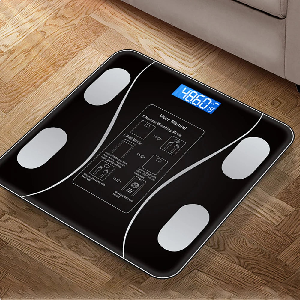 Moktan Sabai Smart Bluetooth Digital Scale – USB Rechargeable with LED Display and App Sync