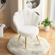 Moktan Sabai Velvet Accent Chair Gold Metal Legs Upholstered Vanity Chair for Living Room